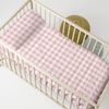 Colcha 100% Algodón Vichy 100x130 Cm (cuna) Rosa