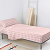 Juego De Sábanas 2 Piezas 100% Algodón Vichy 180x270 Cm (cama 105) Rosa