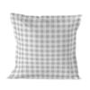 Funda De Almohada 100% Algodón Vichy 50x75 Cm Gris