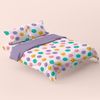 Funda Nórdica 100% Poliéster Funny Faces 200x200 Cm (cama 120) Multicolor