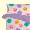 Funda De Almohada 100% Poliéster Funny Faces 45x125 Cm (cama 105) Multicolor