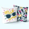 Funda De Cojín Decorativo 100% Algodón Hello Sunshine 50x50 Cm (pack De 2) Multicolor