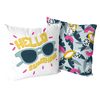 Funda De Cojín Decorativo 100% Algodón Hello Sunshine 50x50 Cm (pack De 2) Multicolor