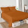 Sábana 100% Algodón Basic 240x270 Cm (cama 150/160) Terracota