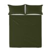 Sábana 100% Algodón Basic 180x270 Cm (cama 105) Verde Oliva