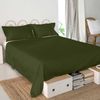 Sábana 100% Algodón Basic 180x270 Cm (cama 105) Verde Oliva