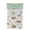 Juego De Sábanas 2 Piezas 100% Algodón Happy Sloth 180x270 Cm (cama 105) Multicolor