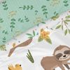 Juego De Sábanas 2 Piezas 100% Algodón Happy Sloth 180x270 Cm (cama 105) Multicolor