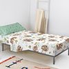 Juego De Sábanas 2 Piezas 100% Algodón Happy Sloth 180x270 Cm (cama 105) Multicolor