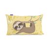 Funda De Cojín 100% Algodón Happy Sloth 50x30 Cm Multicolor