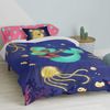 Juego Nórdico 2 Piezas 100% Algodón Happy Mermaid 180x220 Cm (cama 105) Multicolor