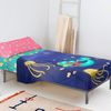 Juego De Sábanas 2 Piezas 100% Algodón Happy Mermaid 160x270 Cm (cama 80/90) Multicolor