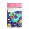 Saco Nórdico 100% Algodón Happy Mermaid 105x200 Cm (cama 105) Con Relleno Multicolor