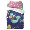 Juego Nórdico 2 Piezas 100% Algodón Happy Mermaid 100x120 Cm (cuna) Multicolor