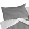 Funda De Almohada 100% Algodón Oxford 50x75 Cm (x2) (cama 150/160) Gris