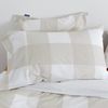 Funda De Almohada 100% Algodón Gingham 45x155 Cm (cama 135/140) Beige