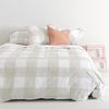 Funda Nórdica 100% Algodón Gingham 200x200 Cm (cama 120) Beige