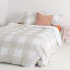 Funda Nórdica 100% Algodón Gingham 200x200 Cm (cama 120) Beige