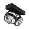 Foco Led 30w Cree De Superficie Direccionable Ar111 Regulable Negro Blanco Frío 5500k