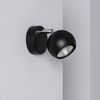 Lámpara De Pared Aluminio Orientable 1 Foco Negro Ates Negro