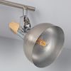 Lámpara De Techo Orientable Aluminio 3 Focos Plata Emer   Plata