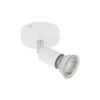 Aplique Orientable Aluminio 1 Foco Oasis Blanco Blanco