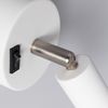 Lámpara De Pared Aluminio Orientable Con Interruptor 1 Foco Oasis Blanco   Blanco