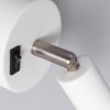 Lámpara De Pared Aluminio Orientable Con Interruptor 1 Foco Oasis Blanco Blanco