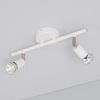 Lámpara De Techo Orientable Aluminio Oasis 2 Focos Blanco Blanco