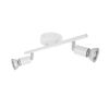 Lámpara De Techo Orientable Aluminio Oasis 2 Focos Blanco   Blanco