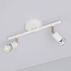 Lámpara De Techo Orientable Aluminio Oasis 2 Focos Blanco   Blanco