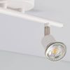 Lámpara De Techo Orientable Aluminio Oasis 2 Focos Blanco Blanco