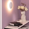 Aplique De Pared Led 6w De Aluminio Iris Blanco Blanco Cálido 3000k