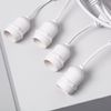 Guirnalda Luces Exterior Con 8 Portalámparas E27 5.5m Blanco Ip65 Blanco