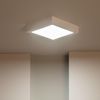 Plafón Led 18w Cuadrado 225x225 Mm Blanco Cálido 3000k