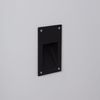 Baliza Exterior Led 3w Empotrable Pared Negro Cooper Blanco Cálido 3000k