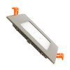 Placa Led 6w Cuadrada Superslim Corte 105x105 Mm Silver Blanco Neutro  4000k