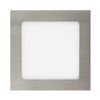 Placa Led 12w Cuadrada Superslim Corte 155x155 Mm Silver Blanco Frío  6000k