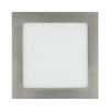 Placa Led 15w Cuadrada Superslim Corte 180x180 Mm Silver Blanco Cálido  3000k