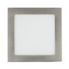 Placa Led 18w Cuadrada Superslim Corte 205x205 Mm Silver Blanco Cálido  3000k