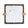 Placa Led 18w Cuadrada Superslim Corte 205x205 Mm Silver Blanco Cálido  3000k