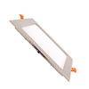 Placa Led 18w Cuadrada Superslim Corte 205x205 Mm Silver Blanco Neutro  4000k