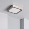 Plafón Led 18w Cuadrado Metal 225x225 Mm Silver Blanco Cálido 3000k