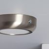 Plafón Led 6w Circular Metal Ø120 Mm Design Silver Blanco Cálido 3000k