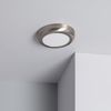 Plafón Led 12w Circular Metal Ø175 Mm Design Silver Blanco Cálido 3000k