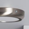 Plafón Led 12w Circular Metal Ø175 Mm Design Silver Blanco Frío 6000k