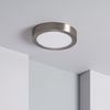 Plafón Led 18w Circular Metal Ø225 Mm Silver Blanco Cálido 3000k