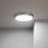 Plafón Led 24w Circular Metal Ø300 Mm Design Silver Blanco Neutro 4000k