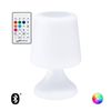 Lámpara De Mesa Exterior Led 3w Rgbw Portátil Con Altavoz Bluetooth Y Batería Usb Recargable Uyoga Blanco