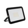 Foco Proyector Led 50w 120lm/w Ip65 Slim Cristal Negro Blanco Cálido  3000k